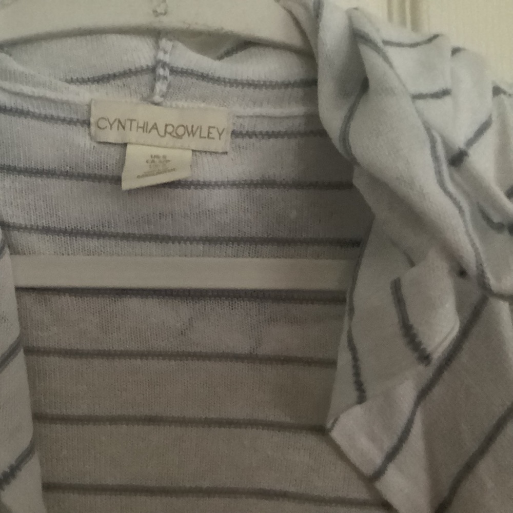 Cynthia Rowley light striped sweater,Just reduced